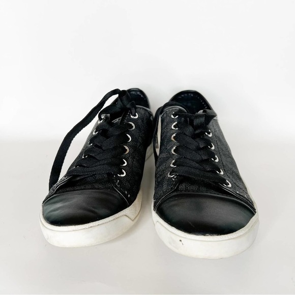 Michael Kors Black Low Top Lace Up Sneakers size 8.5 - Picture 1 of 6